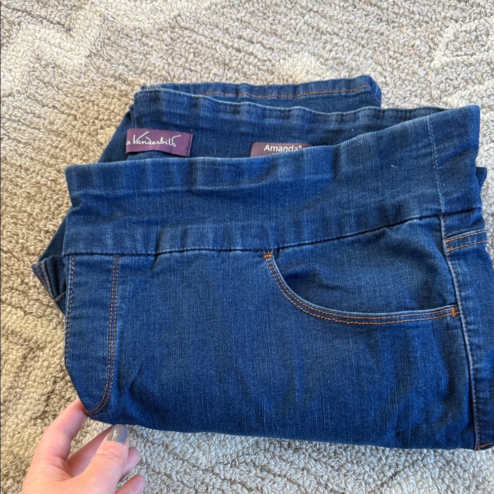 Gloria Vanderbilt Dark Blue Straight Leg Jeans